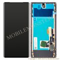 Displejs Google Pixel 6 Pro ar Skārienjūtīgo stiklu un apkart ramiti (Service pack) Melns