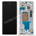 Lcd Motorola Edge 30 Ultra with Touchscreen, lens and front frame (Service pack) White