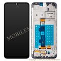 Дисплей Motorola Moto E7 с Тачскрином, стеклом и рамкой, (Service pack) Чёрный
