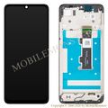 Lcd Motorola Moto G06 with Touchscreen, lens and front frame (Service pack) Black