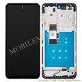 Lcd Motorola Moto G13 with Touchscreen, lens and front frame (Service pack) Black