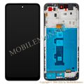 Lcd Motorola Moto G22 with Touchscreen, lens and front frame (Service pack) Black