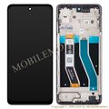 Displejs Motorola Moto G62 5G ar Skārienjūtīgo stiklu un apkart ramiti (Service pack) Melns