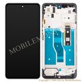 Lcd Motorola Moto G82 with Touchscreen, lens and front frame (Service pack) Gray