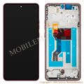Lcd Motorola Moto G86 Power with Touchscreen, lens and front frame (Service pack) Red