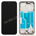 Lcd Motorola Moto G87 with Touchscreen, lens and front frame (Service pack) Black