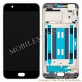 Displejs Oppo A57 (2016) ar Skārienjūtīgo stiklu un apkart ramiti (Service pack) Melns