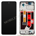 Displejs Oppo A58 4G ar Skārienjūtīgo stiklu un apkart ramiti (Service pack) Melns