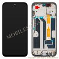 Displejs Oppo A6x ar Skārienjūtīgo stiklu un apkart ramiti, (Service pack) Melns 