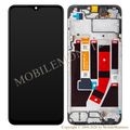 Displejs Oppo A77 4G ar Skārienjūtīgo stiklu un apkart ramiti, (Service pack) Melns 