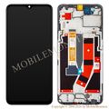 Displejs Oppo A77 5G ar Skārienjūtīgo stiklu un apkart ramiti (Service pack) Melns