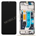 Displejs Oppo A78 5G ar Skārienjūtīgo stiklu un apkart ramiti (Service pack) Melns