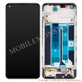 Displejs Realme 8 Pro ar Skārienjūtīgo stiklu un apkart ramiti (Service pack) Melns
