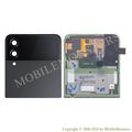 Displejs Samsung SM-F721B Galaxy Z Flip 4 5G ar Skārienjūtīgo stiklu, SUB outer, (Service pack) Graphite 