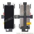 Displejs Samsung SM-F731 Galaxy Z Flip 5 5G ar Skārienjūtīgo stiklu (Service pack) Melns