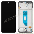 Displejs Xiaomi Redmi Note 14 4G (24117RN76E) ar Skārienjūtīgo stiklu un apkart ramiti, (Service pack), Global versija Melns