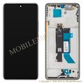 Displejs Xiaomi Redmi Note 14 Pro 5G ar Skārienjūtīgo stiklu un apkart ramiti (Service pack) Melns