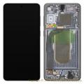 Displejs Samsung SM-S937 Galaxy S25 Edge ar Skārienjūtīgo stiklu un apkart ramiti (Service pack) Melns