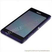 Дисплей Sony D2303 Xperia M2  с Тачскрином, стеклом и рамкой Фиолетовый