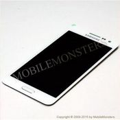 Displejs Samsung SM-A300F Galaxy A3 ar Skārienjūtīgo stiklu Balts