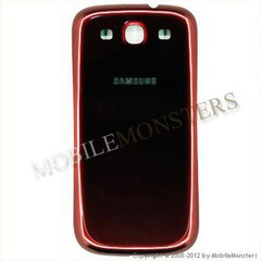 Korpuss Samsung i9300 Galaxy S III (S3) Baterijas vāciņš Sarkans