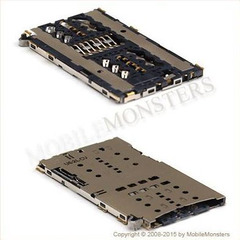 Konektors Samsung SM-G935F Galaxy S7 edge Sim un Memory card reader