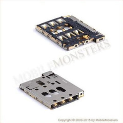 Коннектор HTC Desire 816  Sim card reader