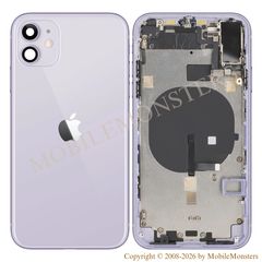 Корпус iPhone 11 (A2221) Средняя часть, Крышка батареи, (Пользованый состояние А) Фиолетовый