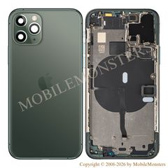 Korpuss iPhone 11 Pro (A2215) Videja daļa, Baterijas vāciņš, (Lietots A stavoklis) Zaļš 