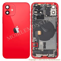 Korpuss iPhone 12 (A2403) Videja daļa, Baterijas vāciņš, (Lietots A stavoklis) Sarkans