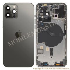 Корпус iPhone 12 Pro (A2407) Средняя часть, Крышка батареи, (Пользованый состояние А) Чёрный