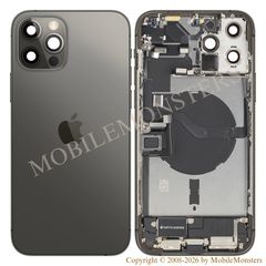 Cover iPhone 12 Pro Max (A2411) Middle cover, Battery cover, (Used condition A) Black