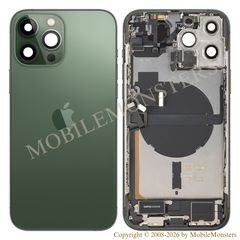 Корпус iPhone 13 Pro Max (A2643) Средняя часть, Крышка батареи, (Пользованый состояние А) Зеленый 