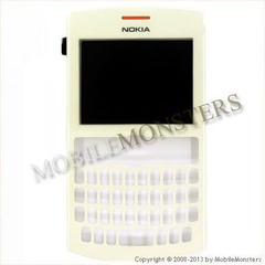 Корпус Nokia 205 Asha Передняя панель Белая