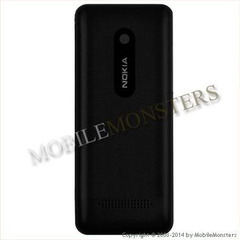 Корпус Nokia 206 Крышка батареи Чёрная