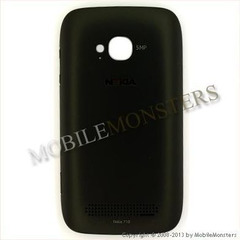 Korpuss Nokia 710 Lumia Baterijas vāciņš Melns