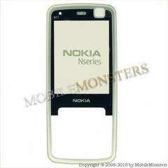 Korpuss Nokia N77 Priekšējais panelis Sudrabs