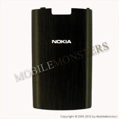 Korpuss Nokia X3-02 Baterijas vāciņš Melns