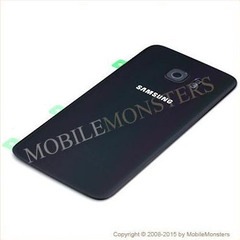 Korpuss Samsung SM-G935F Galaxy S7 edge Baterijas vāciņš Melns