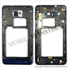 Korpuss Samsung i9105P Galaxy S Plus II Videja daļa Zila