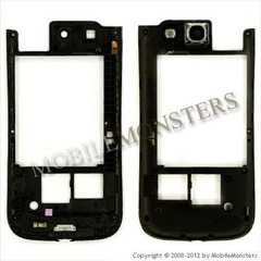 Korpuss Samsung i9300 Galaxy S III (S3) Videja daļa Melnā