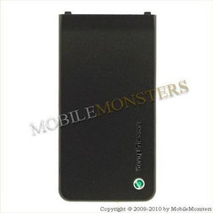 Korpuss Sony Ericsson S302 Baterijas vāciņš Melns