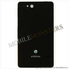 Korpuss Sony ST27i Xperia go Baterijas vāciņš Melns