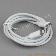 Data kabelis iPhone Lightning/Type C Balts