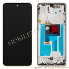 Lcd Motorola Edge 50 Neo with Touchscreen, lens and front frame (Service pack) Gold
