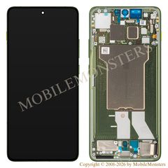Displejs Motorola Edge 70 ar Skārienjūtīgo stiklu un apkart ramiti (Service pack) Zaļš