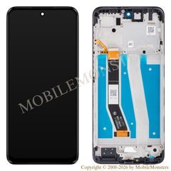 Lcd Motorola Moto G14 with Touchscreen, lens and front frame (Service pack) Gray