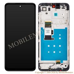 Displejs Motorola Moto G23 ar Skārienjūtīgo stiklu un apkart ramiti (Service pack) Melns