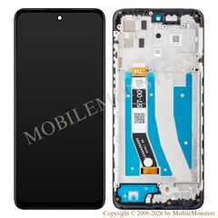 Displejs Motorola Moto G32 ar Skārienjūtīgo stiklu un apkart ramiti (Service pack) Pelēks