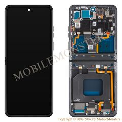 Lcd Motorola Razr 50 with Touchscreen, lens and front frame (Service pack) Gray